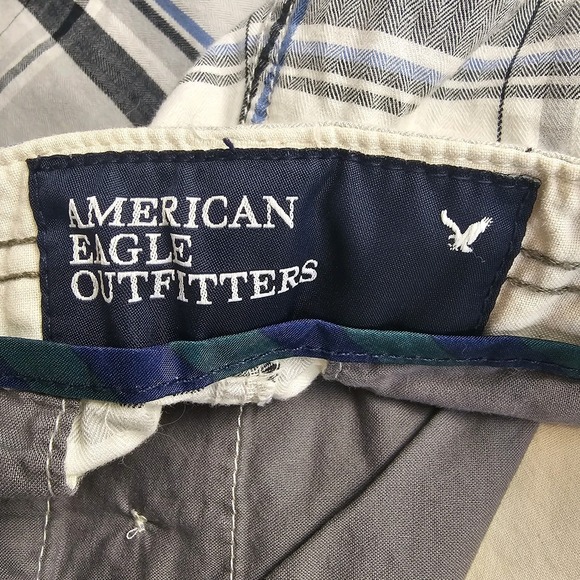 American Eagle Outfitters Chino Shorts Mens Size 31‎ Plaid Golf Casual 2009 - Picture 5 of 11